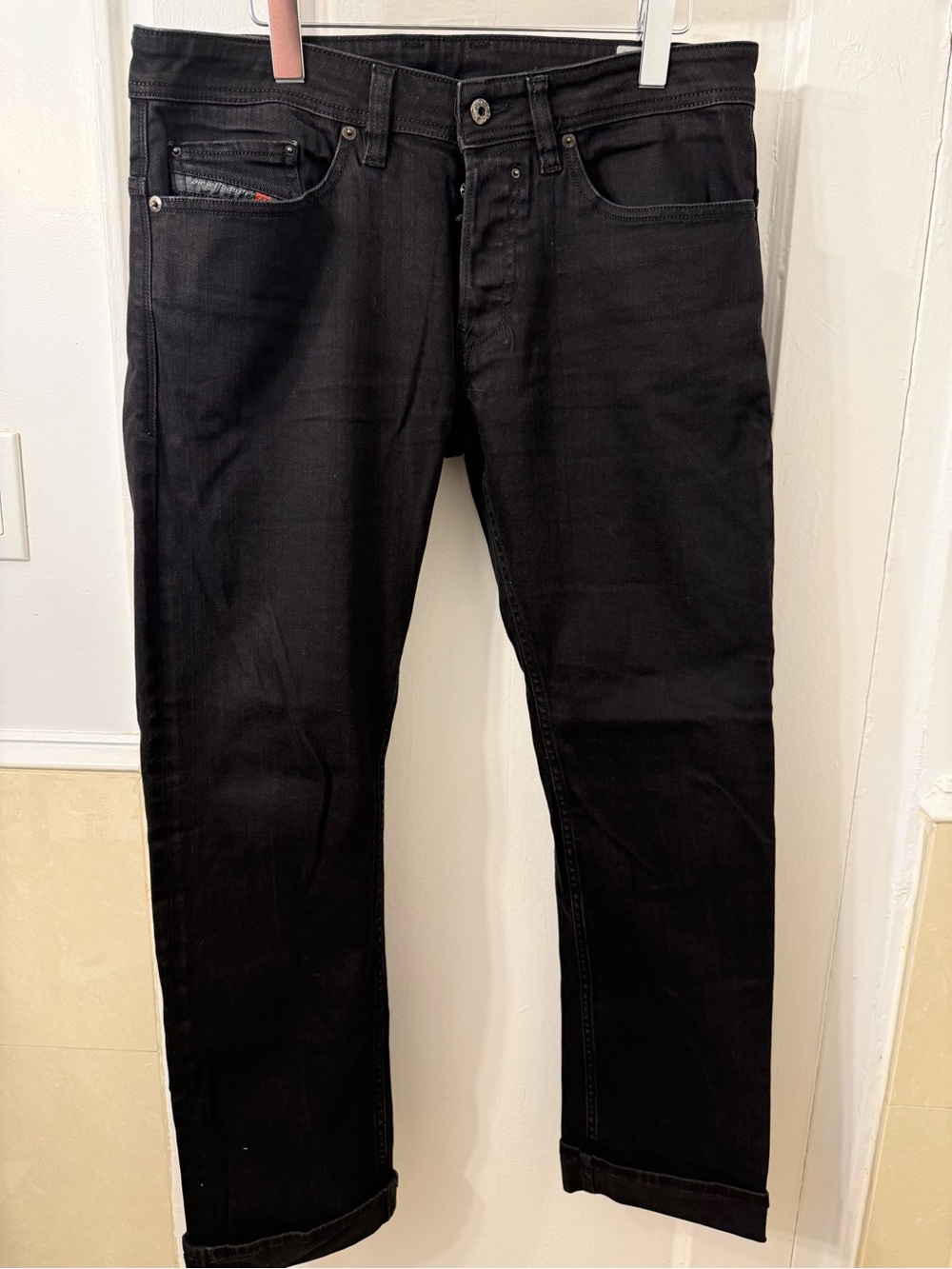 Diesel Safado Men's Regular Slim-Straight Jeans in Black